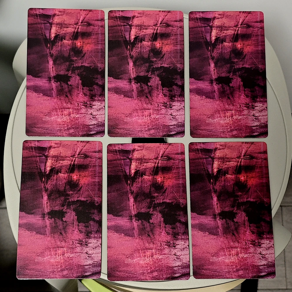 Based on Rider Waite System 12*7cm Incubus Tarot Deck 78 Pcs Nightmare-themed Tarot Cards