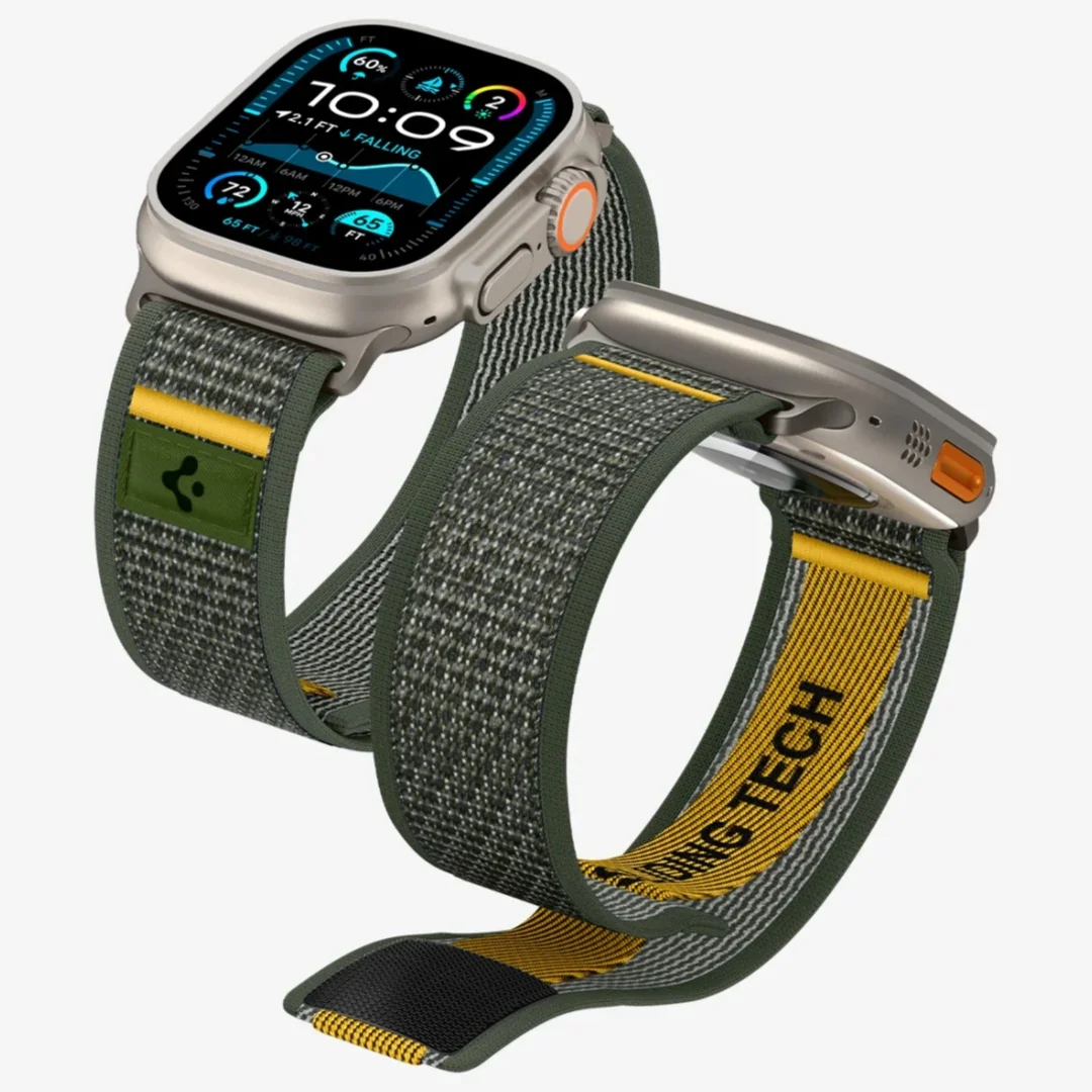 Spigen Lite Fit Ultra Strap, entworfen für Apple Watch-Armbänder, kompatibel mit Ultra 3/2/1 49 mm, 11/10 46 mm, 9/8/7 45 mm, SE3/SE2/6 44 mm