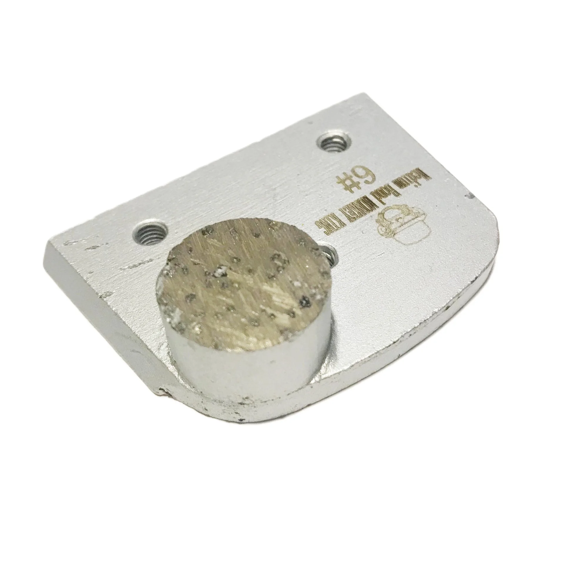 

Single Round Segment Diamond Grinding Block for Lavina Grinder | Metal Bond | Aggressive Concrete Floor Removal | Quick Change