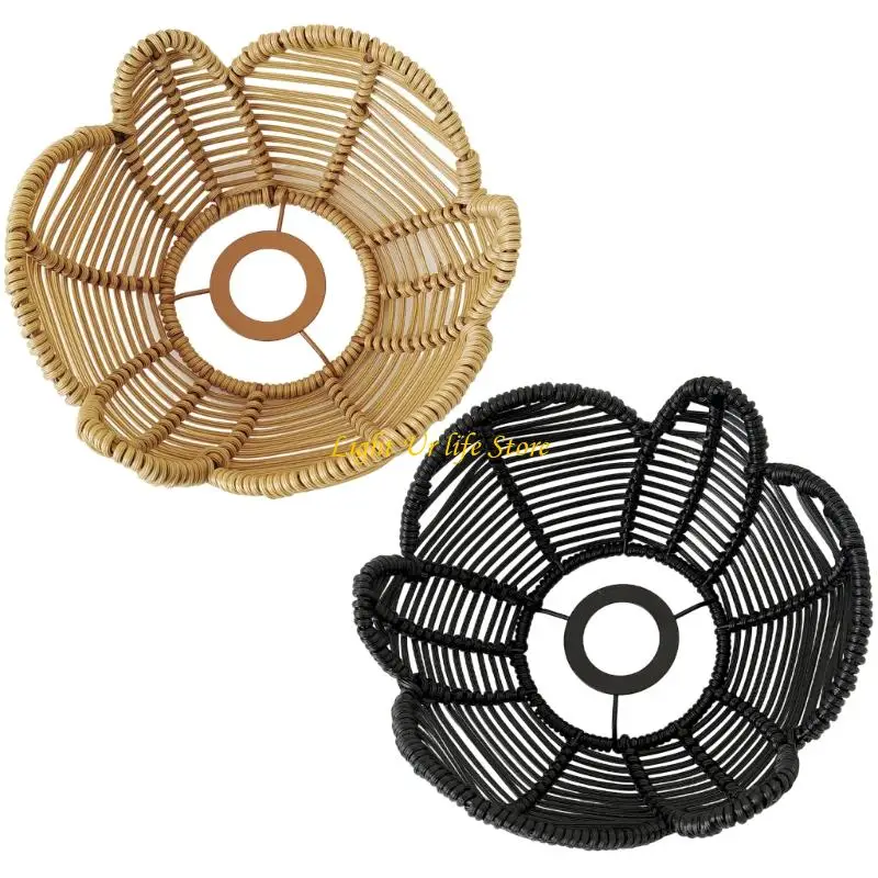 

63HA Ceiling Light Shade Plastic Rope Texture Perfect for Home Interiors Lighting