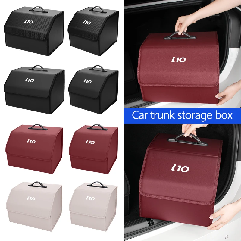 Organizador de coche, caja de almacenamiento para maletero, bolsa contenedora para guardar y ordenar, para Hyundai i10 I10 N Line 2008 2009 2010 2011 2012 2013 2019-2023