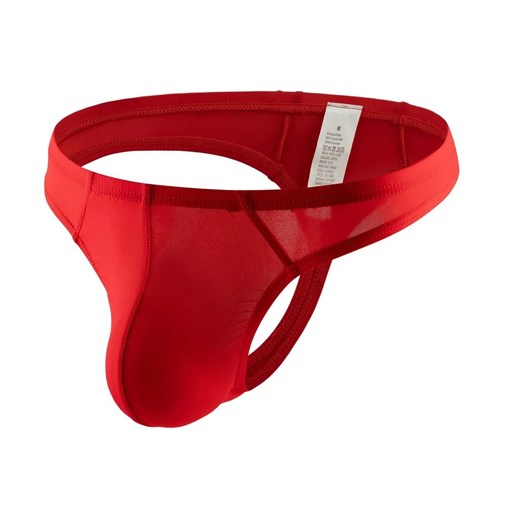 Ice Silk Thongs G-string Panties For Autumn For Spring Nylon Fabric Solid Color All Seasons Breathable Comfortable Fit