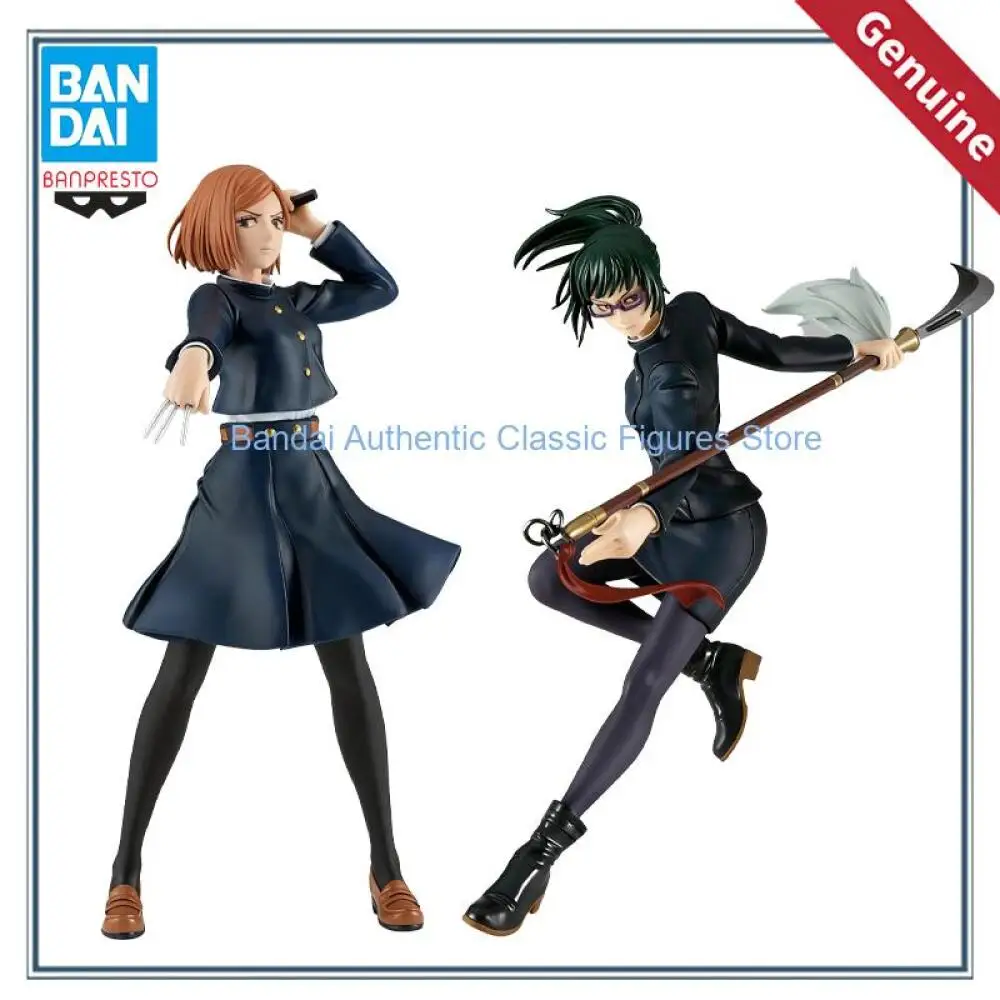 En Stock, Figuras de Acción Originales de Bandai, Jujutsu Kaisen, Kugisaki Nobara, Maki Zenin, Banpresto, Muñecas de Anime