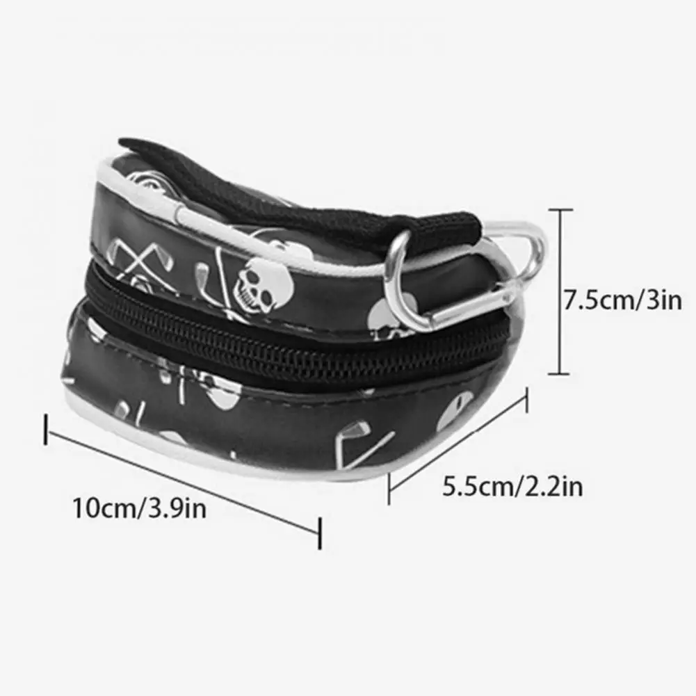 Golf Ball Bag with Carabiner Waterproof Golf Ball Pocket Golf Waist Hanging Bag Golf Ball Pouch Golf supplies 골프용품