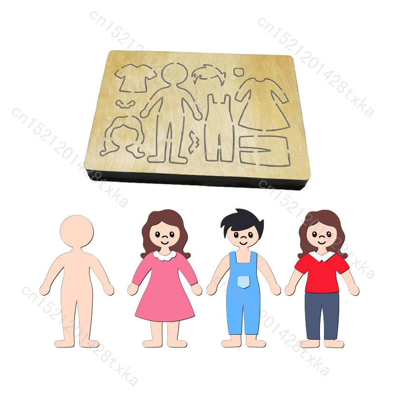 

Деревянные штампы для высечки для мальчиков и девочек, скрапбукинг, несколько размеров, совместимы с большинством высекальных станков, C2914, новые