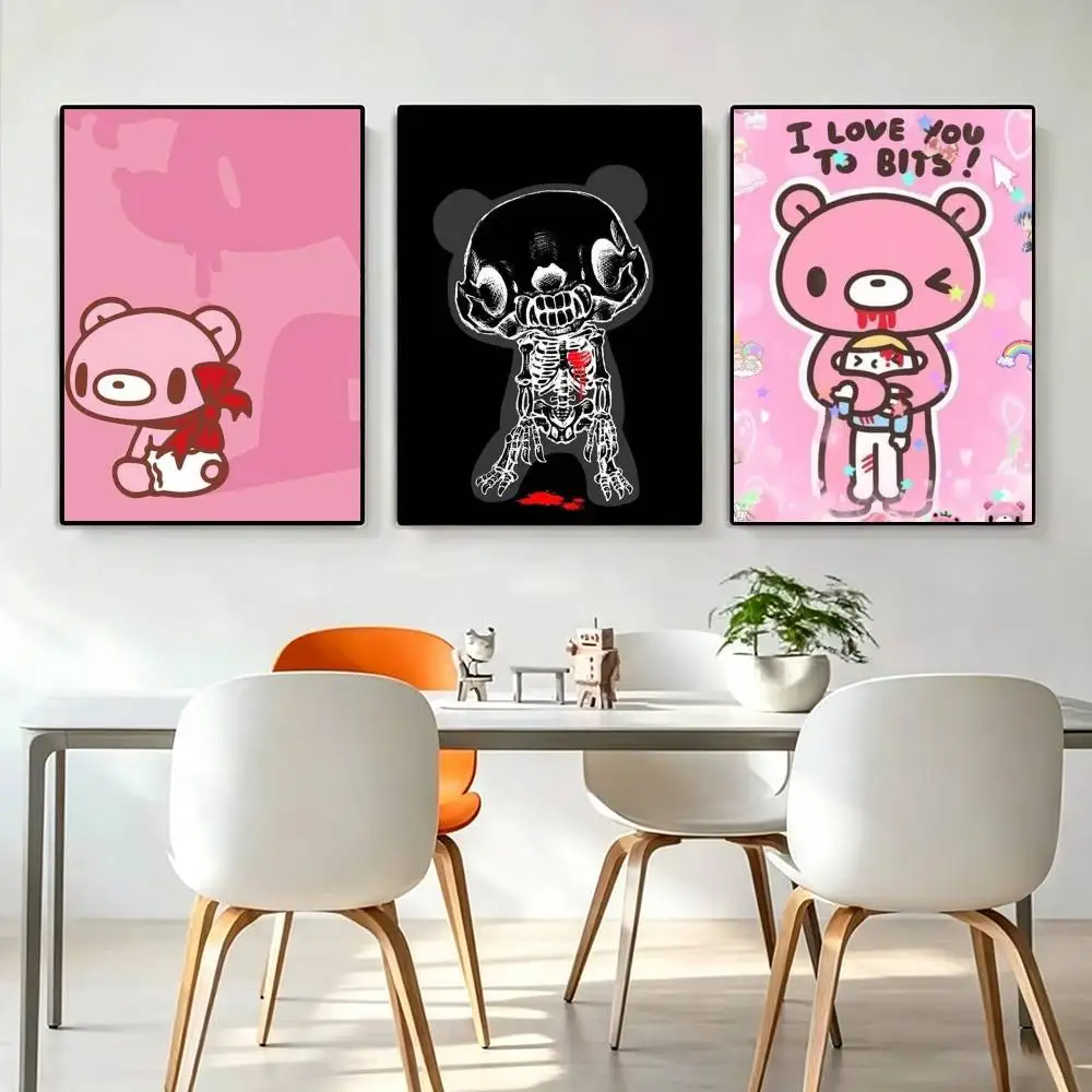 G-Gloomy Bear CUTE  Poster High Quality Dorm Living Room Aesthetic Wall Decoration Painting Stickers Gift