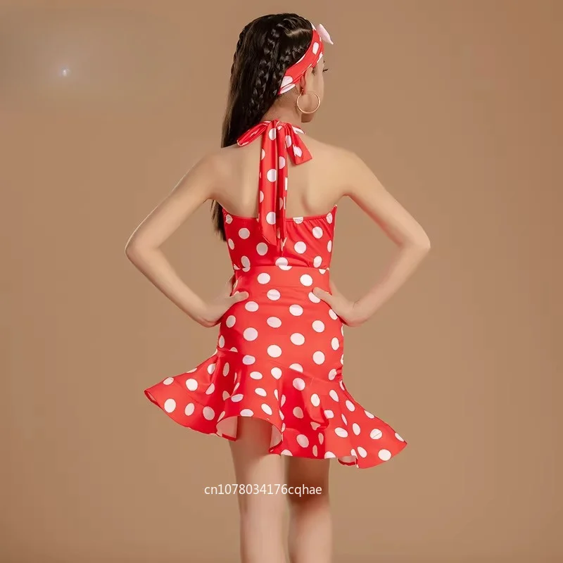 

Internet-famous girls Latin dance training suit professionaldancetrainingoutfit for childrenLatin dance set for kids 2-piece set