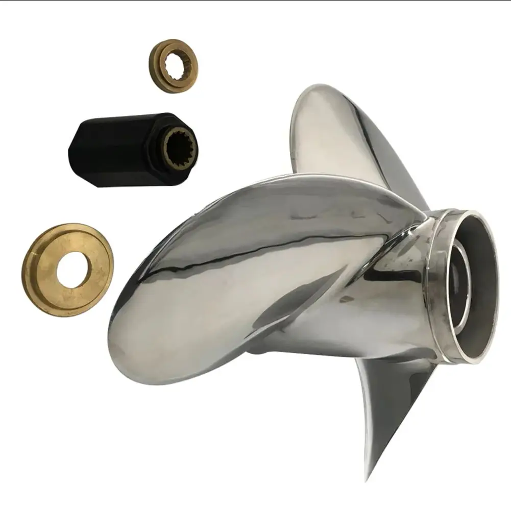Captain Stainless Steel Propeller 16x19 15 Tooth Spline Fit Mercury Outboard Engines 90HP 135HP 175HP 225HP  LH RH