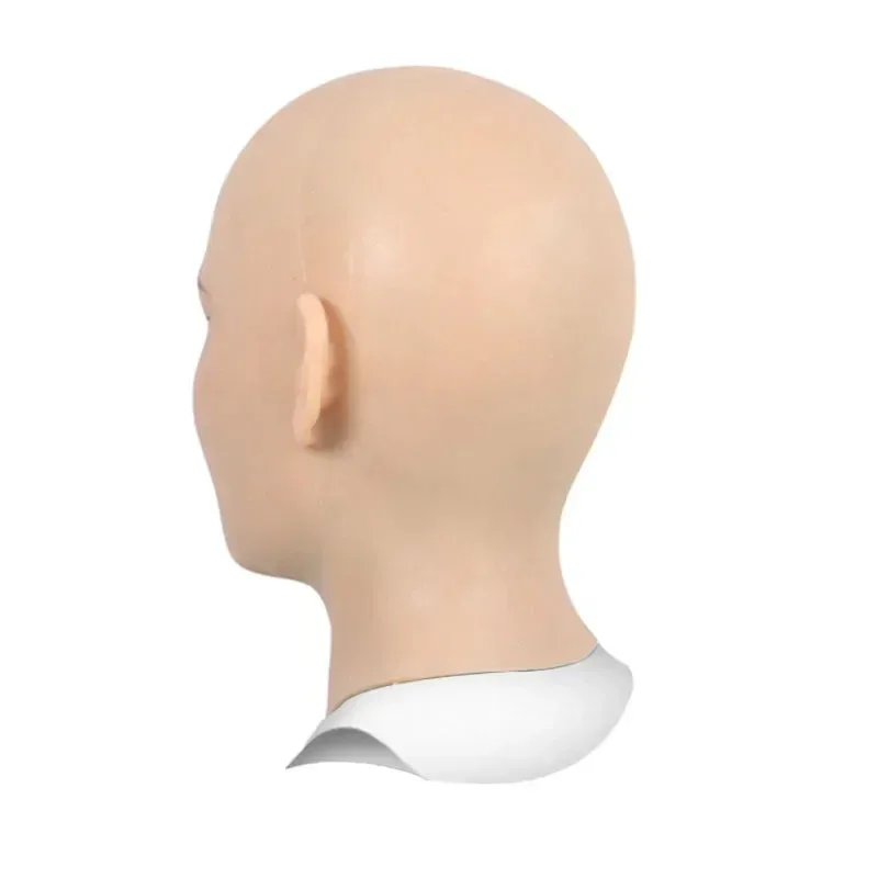 

CyNew Adult Full Head Mask Bald Female Shape of Silicone Dress Headwear Halloween Cosplay Accessories Mask Fake Girl Mask
