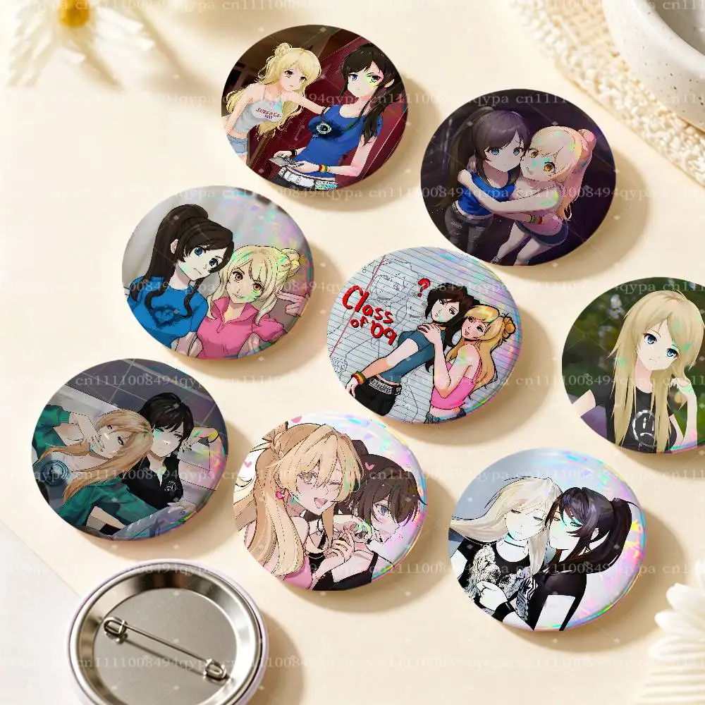 C-Class Of 09 J-Jecka Nicole Pin Buttons Round Badge for Clothes Bags Hats Pins Accessories Backpacks Tote Bags Outfit Decor