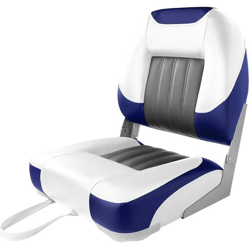 

Deluxe Low/High Back Boat Seat, Fold-Down Fishing Boat Seat