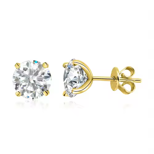 Smyoue 0.2-3CT Rose Gold Color Moissanite Stud Earrings for Women Sparkling Classic Wedding Lab Diamond Earring Pure 925 Silver - Image 8
