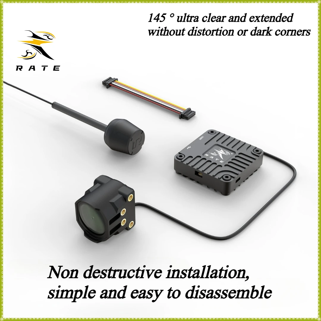 

FPV Lens Housing RATE for DJI O4 Air Unit CNC Lightweight Modified Shell wide-angle racing quadcopter upgrade accessories