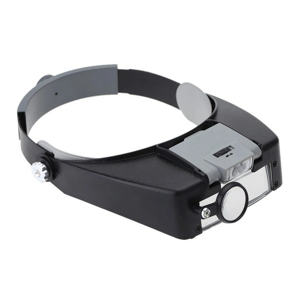 

Head Visor 3 Lens Types for Sewing Reading Craft Work Adjustable Indoor Wearable Magnifier Outdoor Travel Friendly