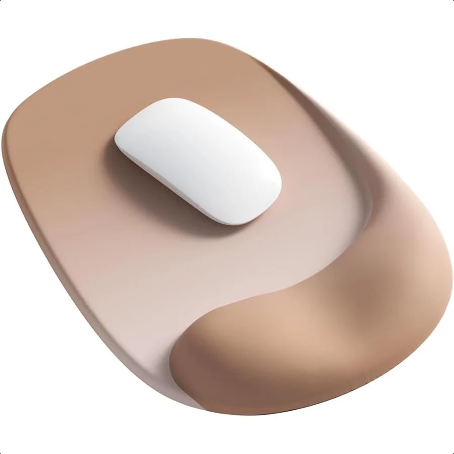 

Эргономичный коврик для мыши ErgoEase с гелевым портом на запястье, нескользящая ткань из лайкры премиум-класса, идеально подходит для настольного ноутбука, офисного игрового стола Accori