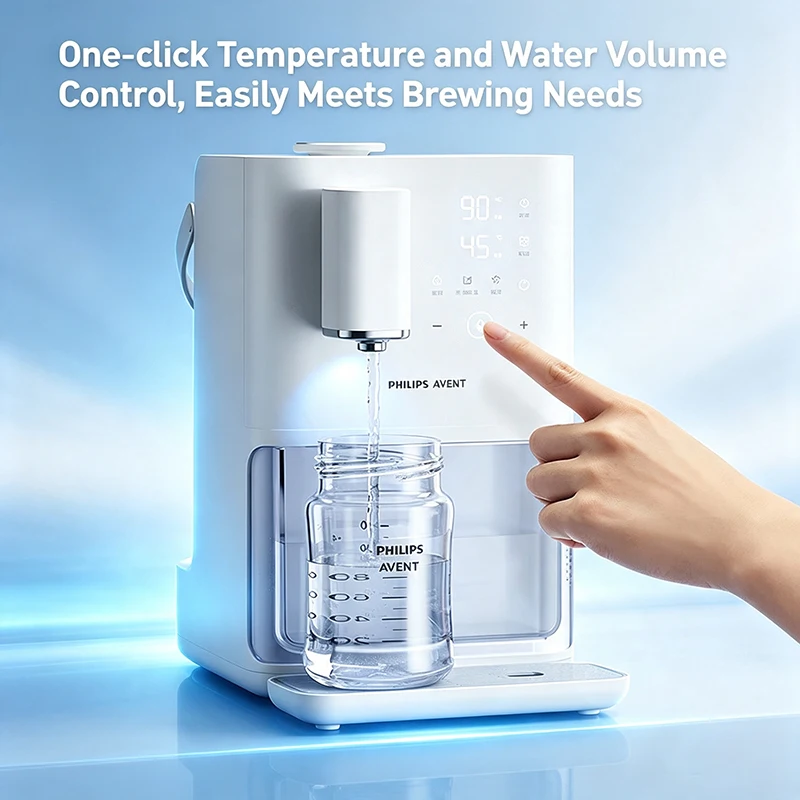 Avent 72145 3L Milk Making Kettle Baby Formula Warmer Water Heater Glass Titanium Dry Burn Protection Fast Boil 0 Water Residue