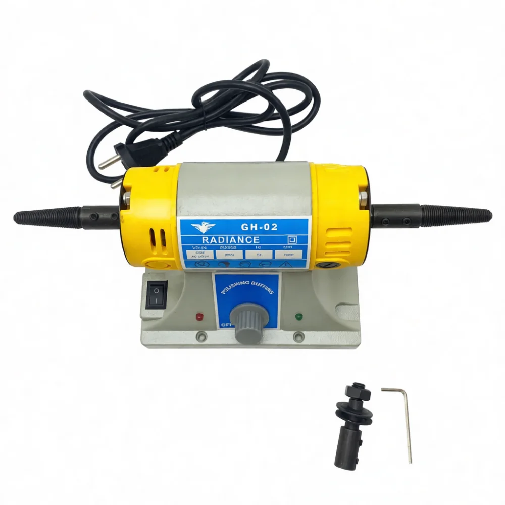 Machine à polir à double tête TM2, polisseuse électrique, outil électrique essentiel pour la finition des surfaces de bijoux en métal