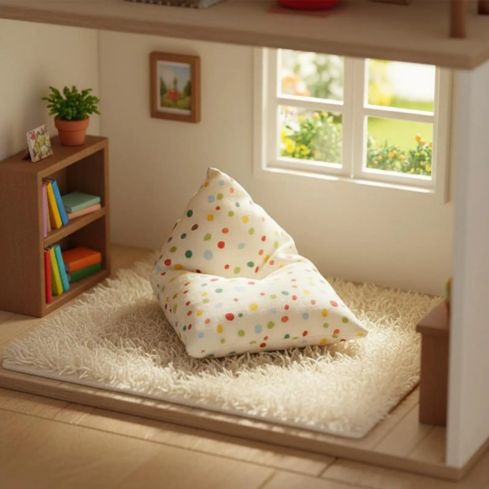 1:12 Scale Dollhouse Furniture Gift Ready 1:12 Scale Sofa Set Mini Bean Bag Chair