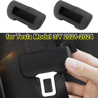 Car Seat Belt Anti Scratch Protector Case for Tesla Model 3 Y 2024 2025 Seatbelt Buckle Cover Soft Silicone Interior Accessories