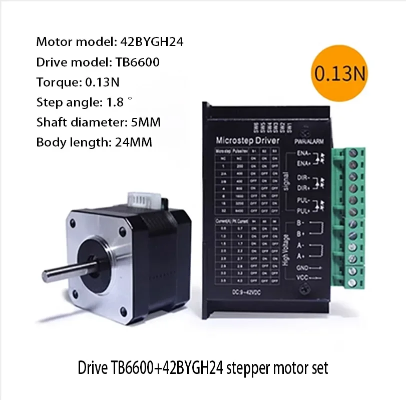 with drive  24mm 42BYGH24S  42motor 4 lead Extruder Stepper motor for 3D Printer Printing FOR CNC Kit Engraving Milling Machine