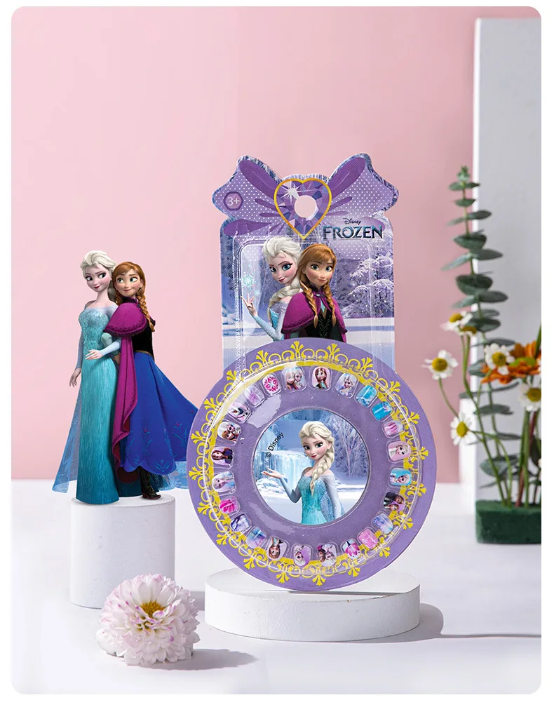 Disney  girls frozen 2 Princess elsa Anna Sophia princess Nail Stickers Toys Cartoon gift toys