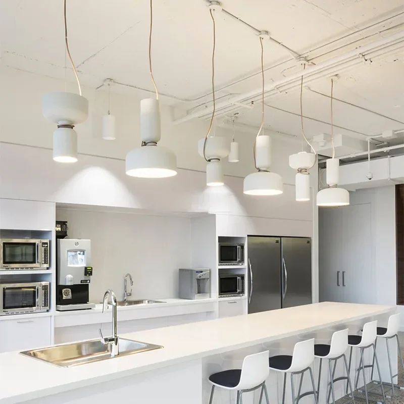 

SANDYHA Minimalist Led Pendant Light Nordic Multi Combination Metal Chandelier for Dining Room Bar Industrial Style Small Lamp