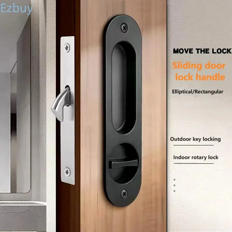 Household sliding doors wooden door buckles handle locks hook locks cabinet doors door hardware accessories