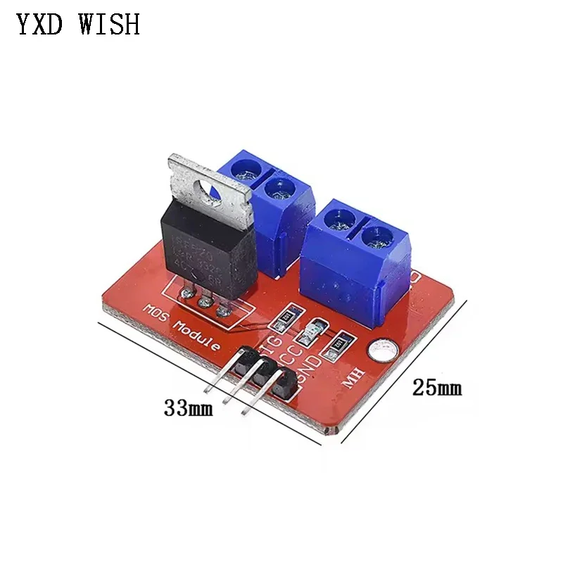 10PCS 0-24V Top Mosfet Button IRF520 MOS Driver Module For Arduino MCU ARM Raspberry pi IRF520 Motor Driver Board