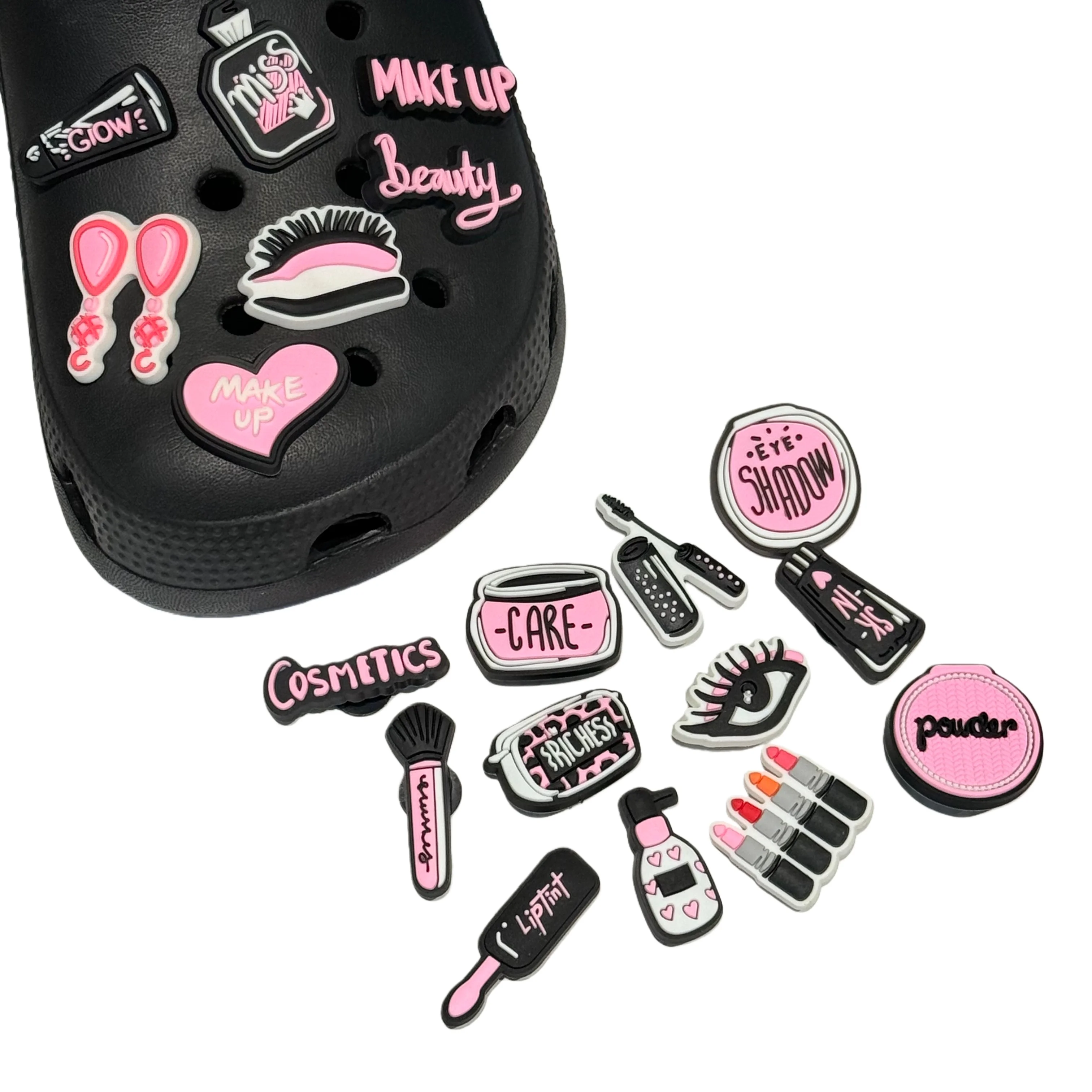 1-19-шт-косметика-для-макияжа-с-героями-мультфильмов-тушь-для-красоты-помада-обувь-из-ПВХ-подвески-украшения-садовый-сабо-пряжка-подарок-на-день-рождения-для-взрослых