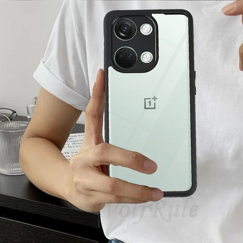 For Oneplus Nord 3 5G Case Cover Oneplus Nord 3 Nord3 5G Capas Shockproof Transparent Black Frame Clear Fundas Oneplus Nord 3 5G