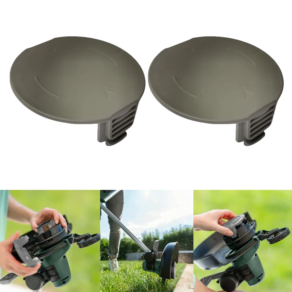 2pcs Spool Cover Cap Fit For Bosch Universal Grass Cut 18/18-26/18-260 String Trimmer Parts Replace Garden Lawn Mower Spool Cap