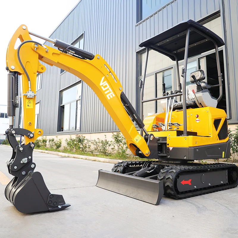 

China Hot Sale Mini Excavator 1.8Ton With Hydraulic Thumb Bucket Home MiniBagger New Crawler Small Digger Machine