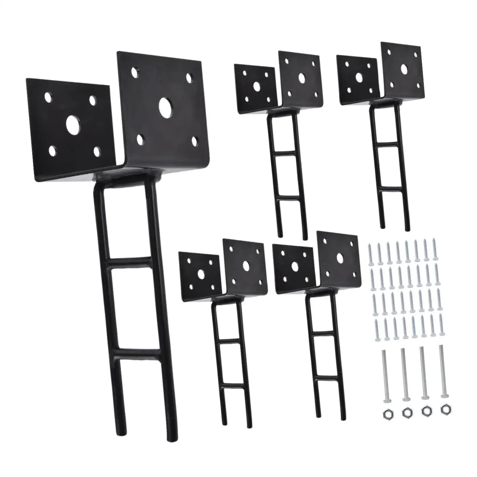 

4 шт. U-образный кронштейн для сверхмощной палубы для перголи, кронштейны для перголи для бетонного деревянного забора