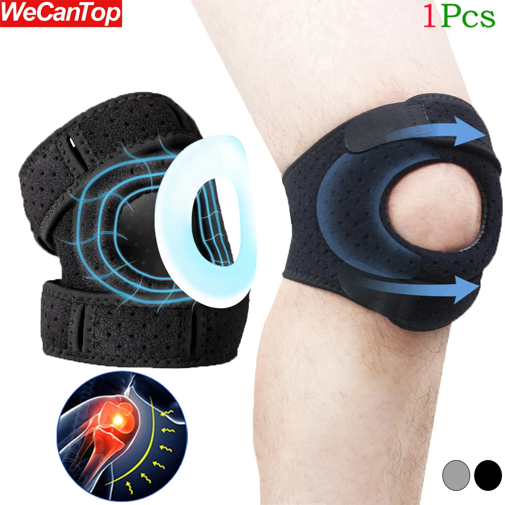 1Pcs Patella Knee Braces for Knee Pain - Dual Patellar Tendon Support Straps with Gel Pads for MCL,Knee Stabilizer for Women Men