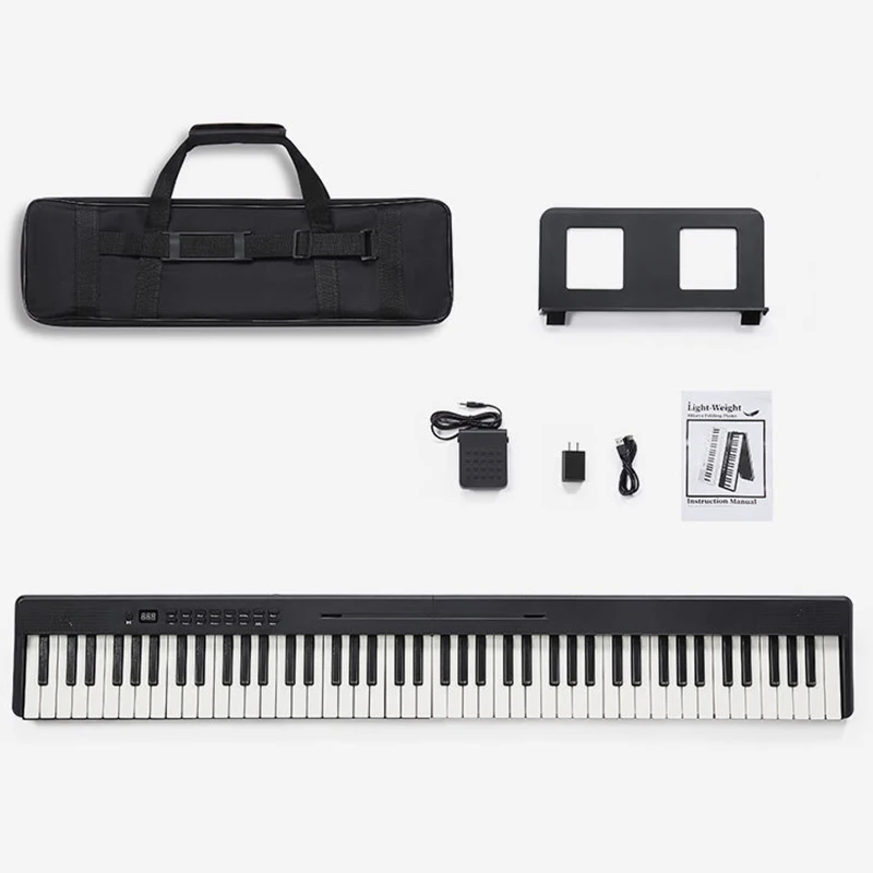 

Складной электронный орган для начинающих, портативное электрическое пианино для взрослых и детей, электрические пианино для практики, многофункциональные клавиатуры