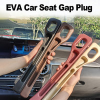 2pcs Car Seat Gap Filler Organizer Waterproof Car Seat Gap Plug Strip with 2 Grooves Seat Gap Storage Auto Interior Accessorie