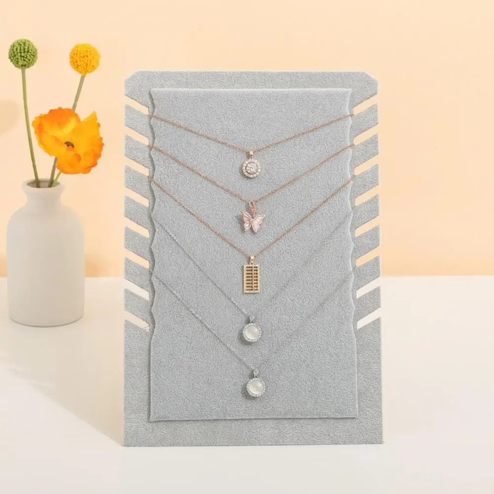 Necklace Organizer Stand Velvet Necklace Stand Elegant Necklace Display Rack for Jewelry Prevents Scratches for Exhibition