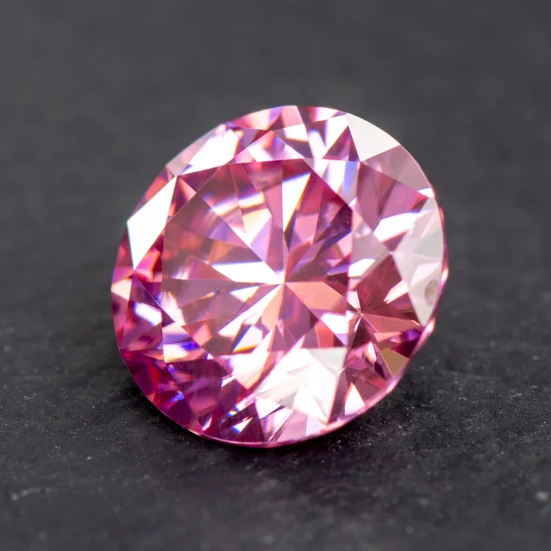 Moissanite forma redonda múltiplas cores disponíveis extremamente brilhante qualidade superior diy anel colar brincos materiais certificado