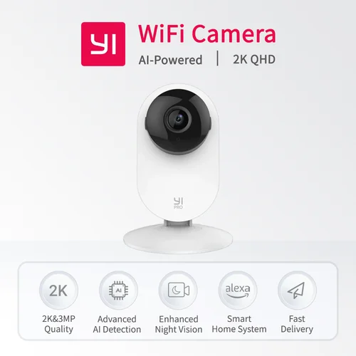 Imagen 1 del producto Cámara YI Pro 2K Wifi IP Smart Home Audio bidireccional cámara de bebé con visión nocturna protección de vigilancia grabación de vídeo CCTV interior