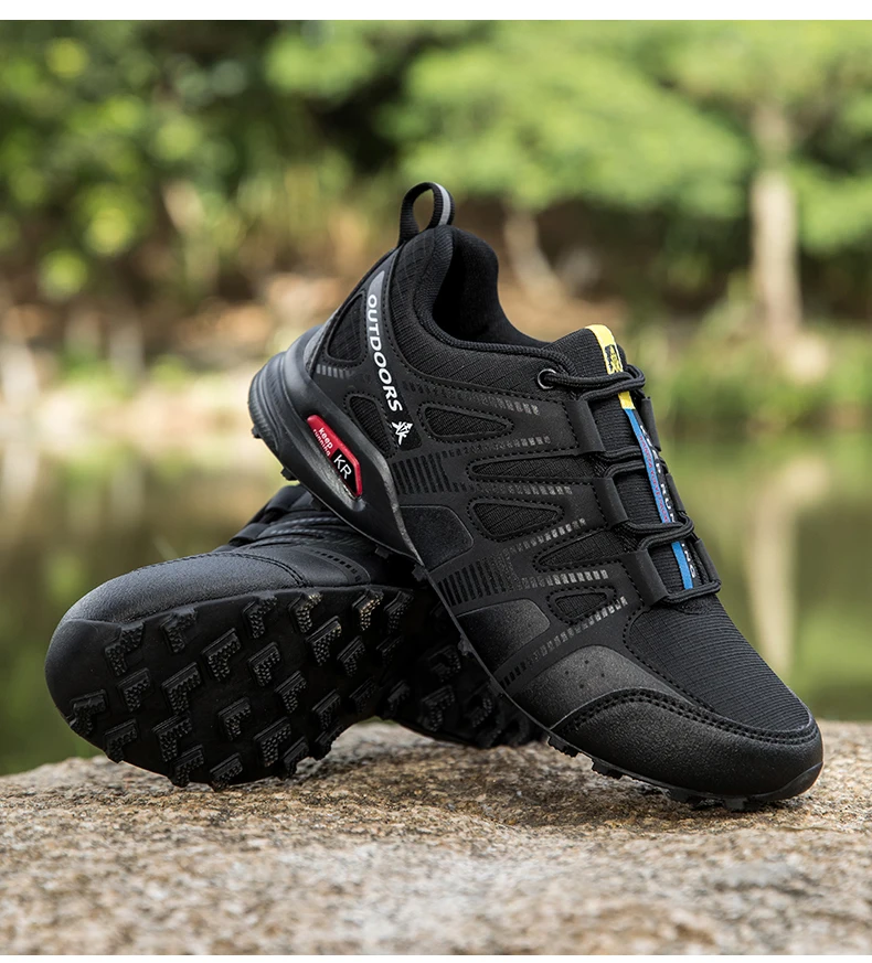 Herren Outdoor-Radschuhe, wasserdicht, rutschfest, Outdoor-Wanderschuhe, Outdoor-Taktische Trainingsschuhe, Wander- und Campingschuhe – Detail 24