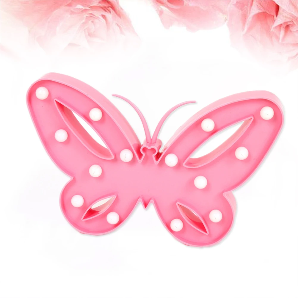 

Pink Butterfly LED Decor for Bedroom Kids Table Lamp Warm White Glow Led Light Small Night Glowing Led Light Lamp