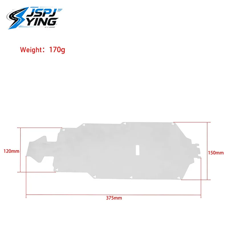 Aluminum Alloy Chassis Armor Skid Plate Metal Bottom Guard Protector for 1/7 KKPIT KRT XNR Xuan Niao RC Rally Car Upgrade Parts