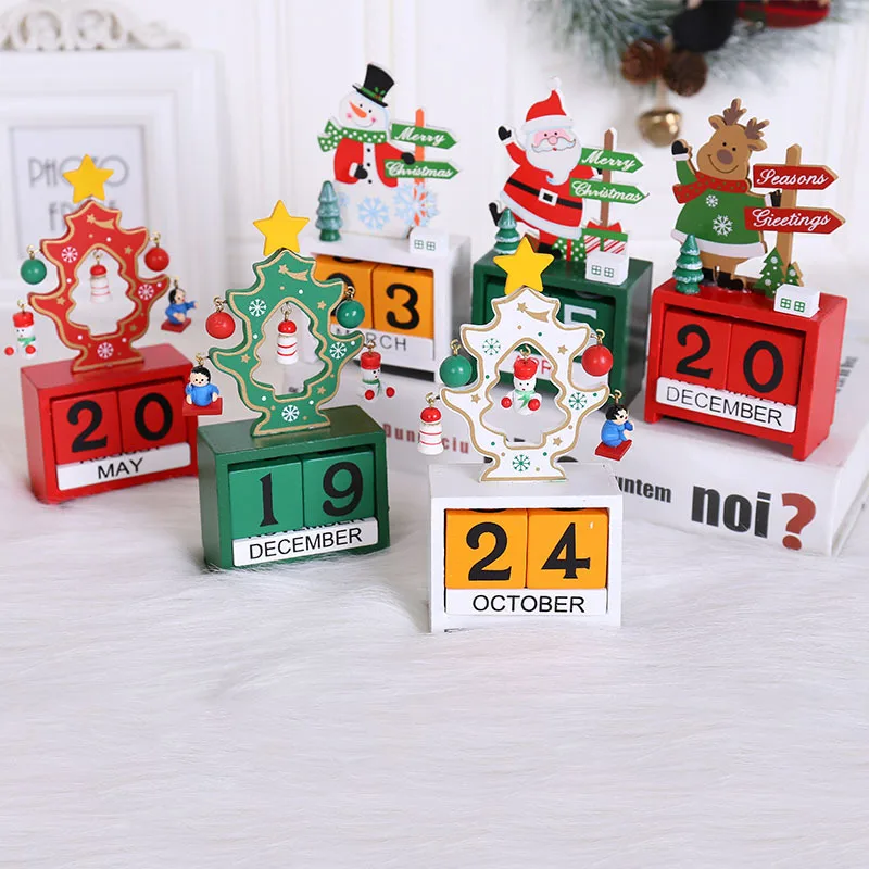 

Christmas Decorations Countdown Calendar Wooden Christmas Gift Box Xmas Decorations Ornaments Mini Decorating Ite custom design