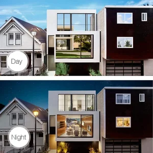 فيلم تظليل مرآة أحادي الاتجاه ، ملصق زجاجي يحجب الشمس للخصوصية ، فيلم عاكس للتحكم في الحرارة ، صبغة نافذة ذاتية اللصق ، متعدد الأحجام أفضل 8 مبيعات فيلم دش زجاجي - رقم 2