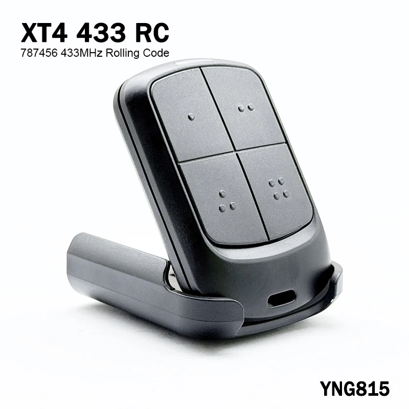 YNG815 For XT4 433 RC 787456 Gate Remote Control Garage Door Opener 433MHz Rolling Code Compatible With XT4 433RC 787452 787453