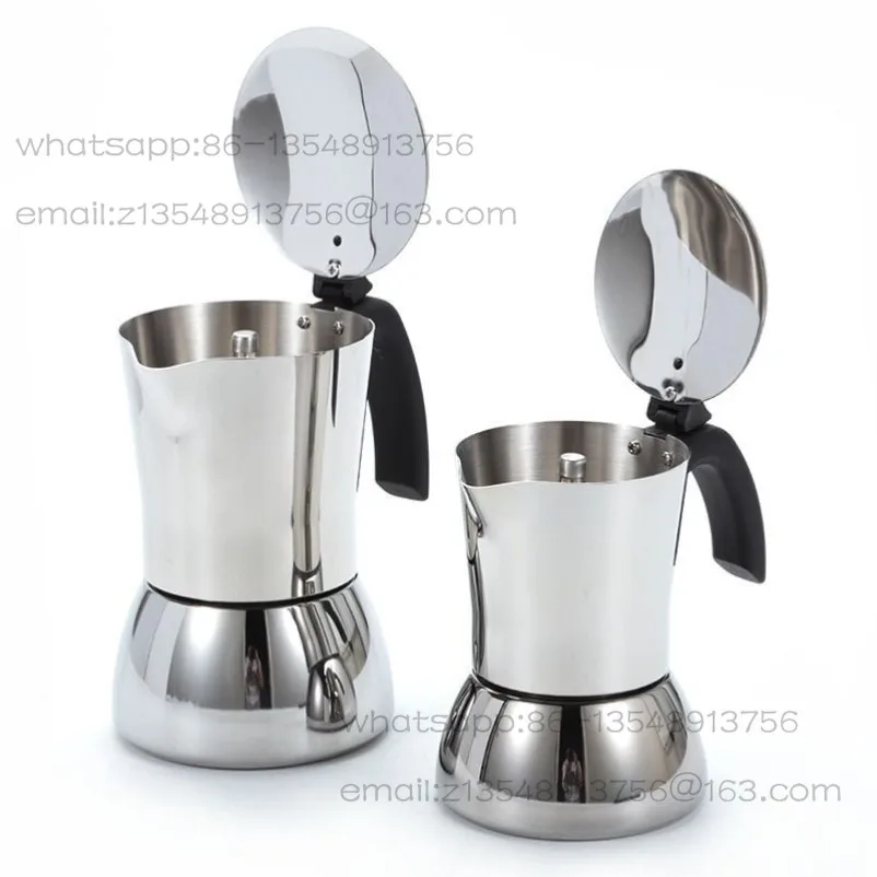 304 Stainless Steel Mocha Coffee Pot Espresso Convenient Italian Mocha Pot Household Mocha Pot