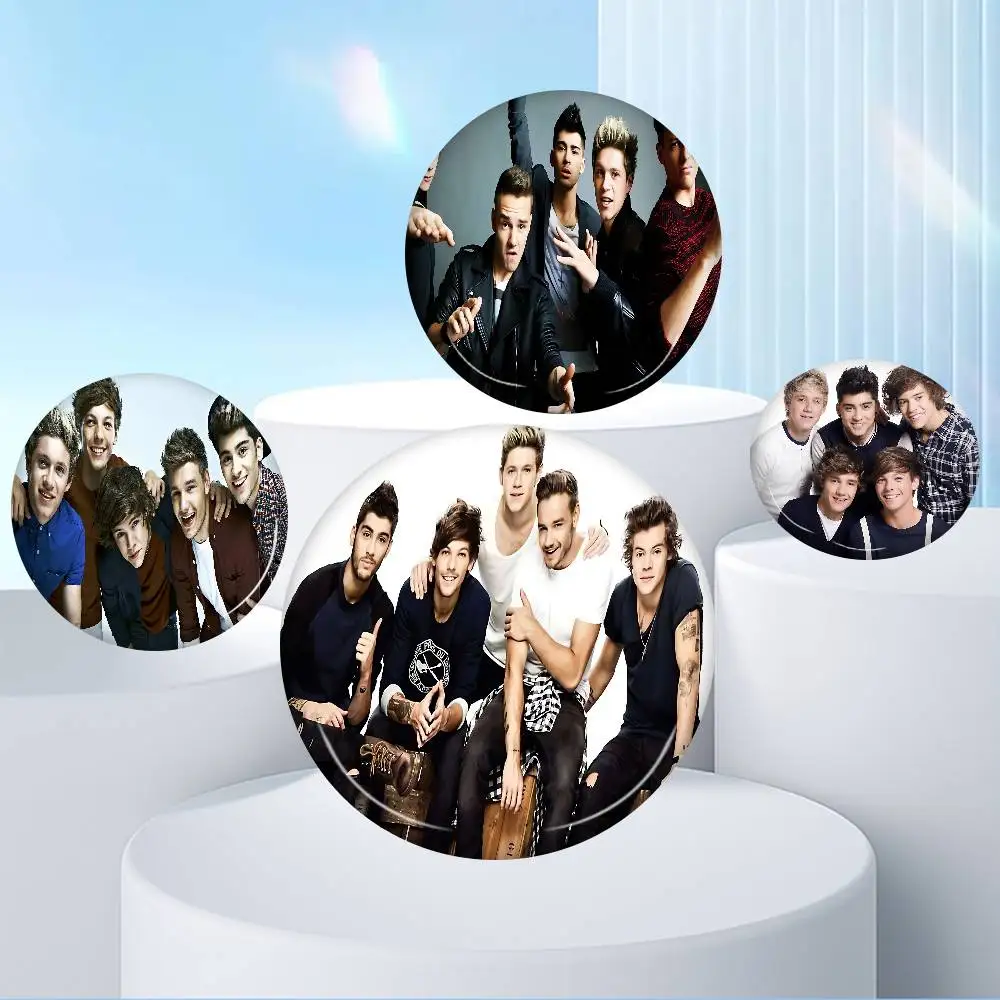 Vintage O-One D-Directions Creative Pins Funny Round Snap-in Brooch Badge Backpack Hat Accessories Jewelry Gifts for Friend