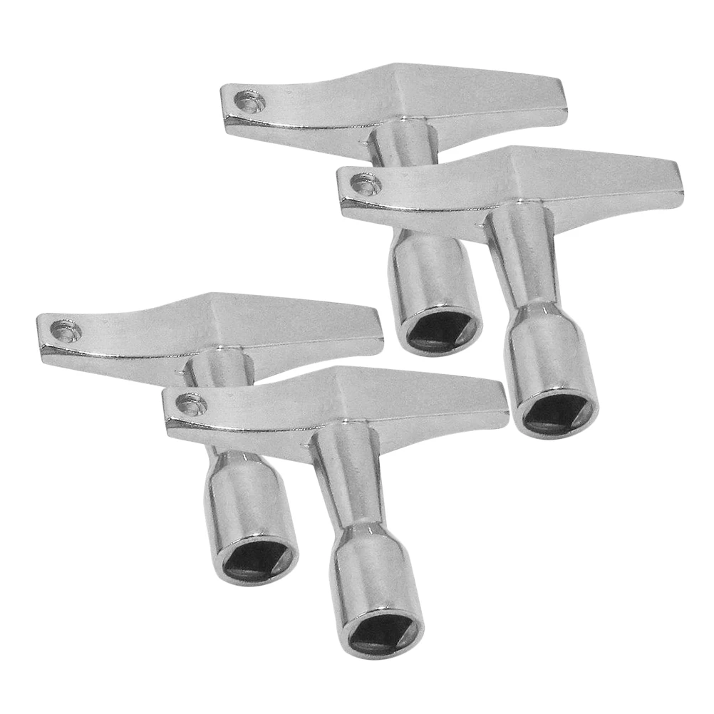 4pcs Drum Keys Drum Tuner Key Snare Tuning Wrench Drum Head Adjuster Acoustic Drum Tool Aluminum Alloy Drum Tuner Key Tools