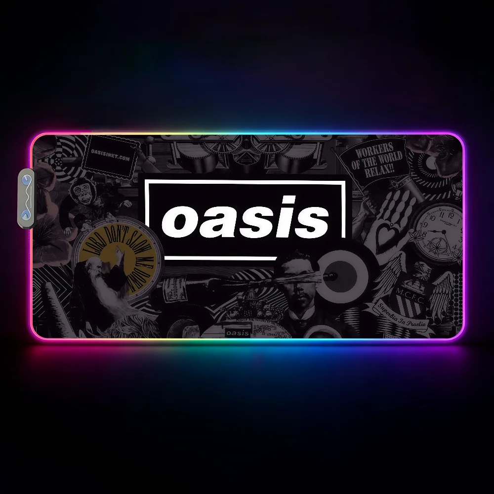 Band O-Oasis  Mouse Pad Waterp - Rgb Keyboard Wrist Rest recension och pris