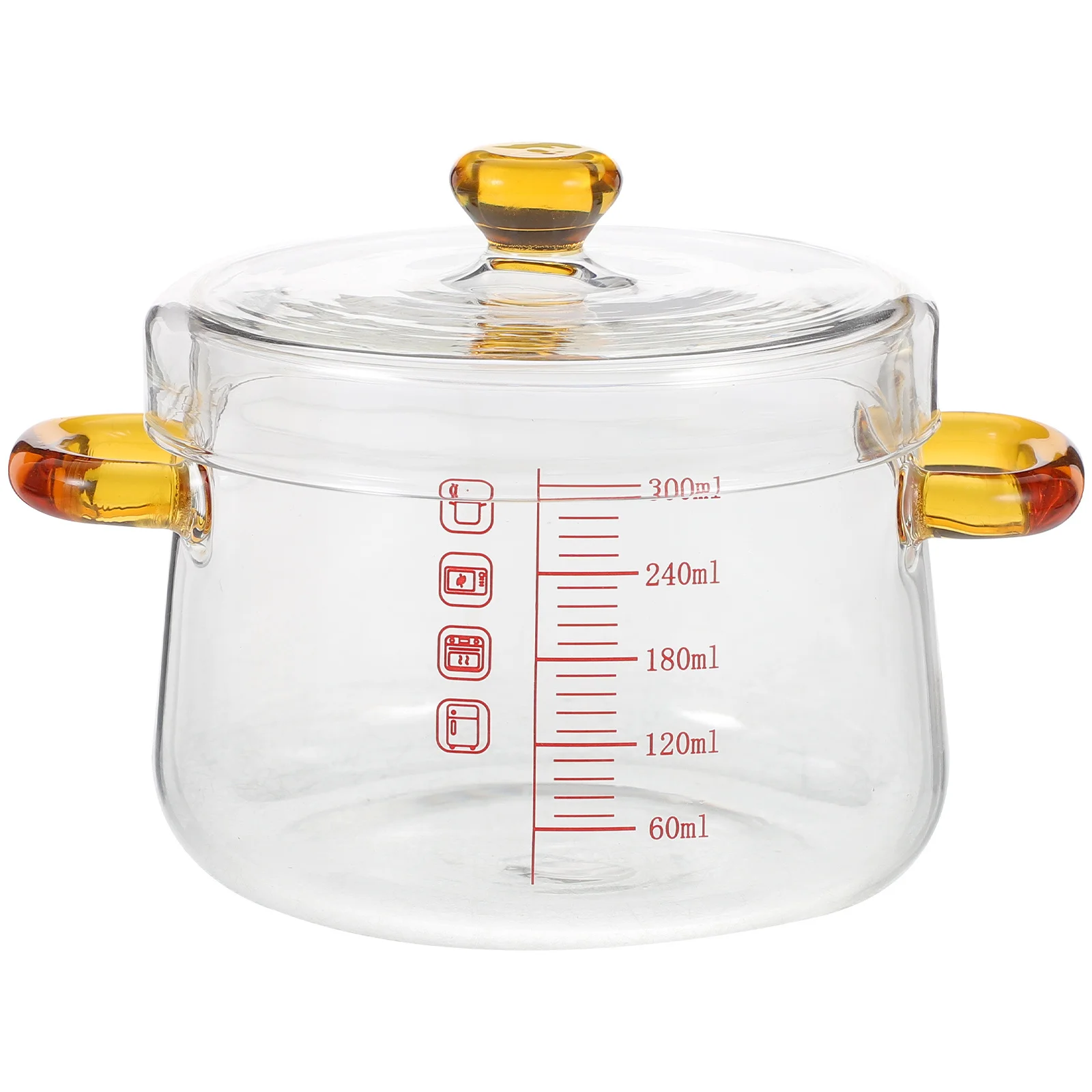 

Stew Pot with Lid Clear Glass Cooking Simmer Simmering for Stove Cookware Pots Soup